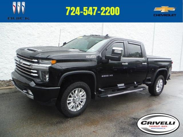 2020 Chevrolet Silverado 2500 HD High Country in Black — front three-quarter view