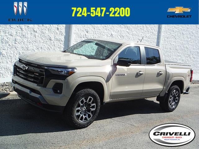 2024 Chevrolet Colorado Z71 in Sand Dune Metallic — front three-quarter view