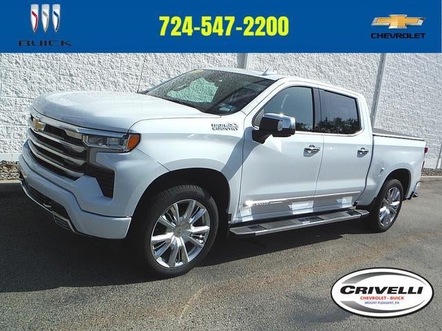 2026 Chevrolet Silverado 1500 High Country in Polar White Tricoat — front three-quarter view