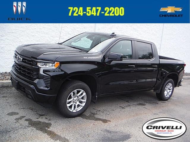 2026 Chevrolet Silverado 1500 RST in Black — front three-quarter view